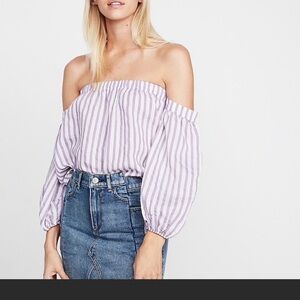 NWT Express off shoulders,balloon sleeves …002